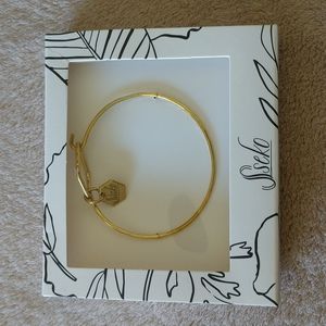 Sseko Gold Plated Brass Brave Charm Bracelet NWT